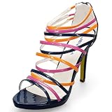 Produkt-Bild: MQ23 Damen schicke Riemchen-Sandaletten mit Stilettoabsatz 15-119