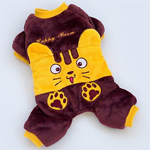 Chiqpets Warm Winter Dog Clothes Cut Little Tiger Costumes Dog Clothing Thick Pet Clothing Yorkshire Pitbull Poodle Chihuahua (S)