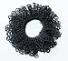 Handmade Scrunchie - Classic Black (Crocheted Loops)