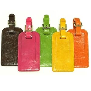 Goatskin Leather Luggage Tag