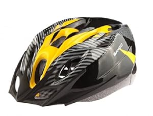 V-Share Cycling MTB Road Bicycle Helmet 18 Holes Riding Equipment Male And Female Models,Suitable for people with head circumference 56-62cm and the head-width below 17.5cm - Yellow