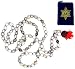 HINDU VAIJANTI MALA w/ Rudraksha Guru Bead ~ Includes Anahata Chakra Mala Bag