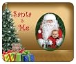 Santa & Me-Kitty. Christmas Photo Magnet Frame