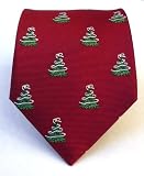 100% Silk Woven Christmas Tree Tie