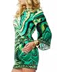 Swirl Print Longsleeve Shift Dress main image
