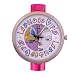 Large Face Marble Luscious Girls Thin Band Watch in Hot Pink Silver Gold Black