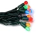 GKI/Bethlehem Lighting 35-Light Faceted Berry LED Light Set, Multi Colored Bulbs, Green Wire