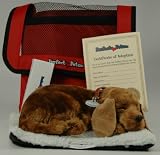 Perfect Petzzz Mutt Puppy Dog Breathing Pet Red Tote and Bed NEW!
