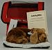 Perfect Petzzz Mutt Puppy Dog Breathing Pet Red Tote and Bed NEW!