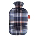 Fashy 6536 W�rmflasche mit Baumwollbezug im Schottendesign 2 L, Farbe blau kariert