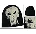 The Punisher Skull Black Reversible Knit Hat Beanie