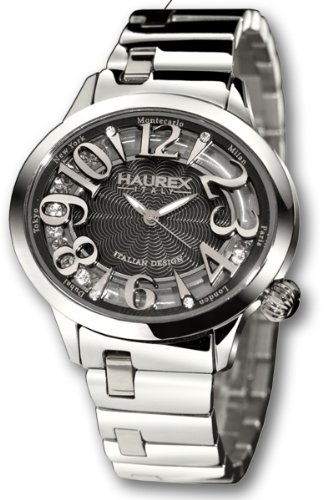 Haurex Italy Damenuhr Black Dial Preziosa Watch #XA336DNM Preisvergleich