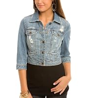 G by GUESS Suzy Cropped Denim Jacket