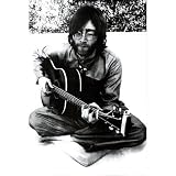 John Lennon Sitting with Guitar Music Poster 51Efgk8YogL. SL160 John Lennon Sitting with Guitar Music Poster