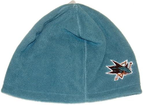 SAN JOSE SHARKS NHL WOMENS TEAL Cuffless Knit Beanie Hat Ski Cap Licensed by Reebok