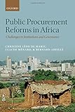 Public procurement reforms in Africa : challenges in institutions and governance