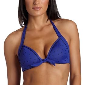 Buy Calvin Klein Ladies Calvin Klein Dot Print Retro Bra Swimsuit Top by Calvin Klein