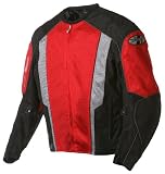 Joe Rocket Phoenix 5.0 Mens Mesh Textile Motorcycle Jacket Red/Black XL