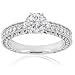 1.25 Ct Round Diamond Vintage Style Engagement Ring Engraved W Milgrains 14K GIA 1.25 Ct Round Diamond Vintage Style Engagement Ring Engraved W Milgrains 14K GIA