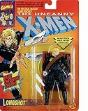 Year 1993 The Original Mutant Super Heroes The Uncanny X-Men 5 Inch Tall Action Figure - LONGSHOT with Knife Throwing Action Plus Official Marvel Universe Trading CardIMAGE
