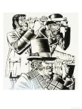Forbidden to Go Within 100 Yeards of the Local Bathing Beauties, Some Victorians Found a Solution Art Giclee Poster Print by Richard Hook, 18x24