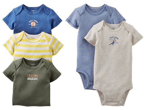 Carter's Baby Boys' 5 Pack Bodysuits (Baby) - Assorted