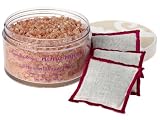 Himalayan Pink Rock Bath Salt / Tibetan Wildflower Jewel 11 oz with 3 Sachets