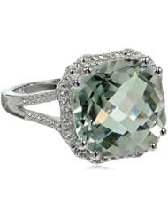 Sterling Silver Diamond-Accented Ring
