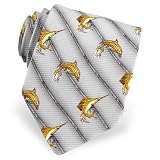Swordfish by Ron Chereskin silver silk ties
