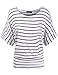 Mabssi Womens Shorts sleeve Strape Loose Fit T-shirts