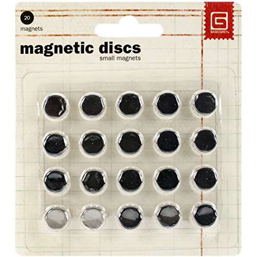 Basicgrey magnetic snaps 20 pc. small