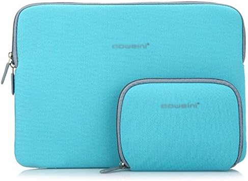 Tenper 11 11.6 inch Water-resistant Neoprene Laptop Sleeve Case Bag Cover Shell with bonus adapter bag / Notebook Ultrabook Sleeve Case / Briefcase Carrying Bag /Pouch Sleeve / Macbook Air 11/11.6 Inch Bag Case Cover/ Other Brand 11.11.6 Inch Laptop Tablet Laptop Computer for HP Dell Toshiba Asus Sony Lenovo Samsung Fujitsu Acer,Blue