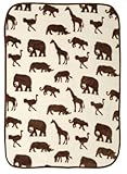 Silhouette Safari Crib Throw