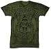 Death List Mens S/S T-shirt in Military Green by Xtreme Couture