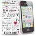 24/7 kaufhaus - Hartcoverh�lle f�r Apple iphone 4s / Design ' I love you'