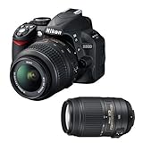 Nikon D3100 14.2 MP Digital SLR Camera with AF-S DX Nikkor 55-300mm f/4.5-5 ....