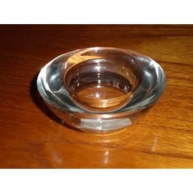 Tea Votive Light Candle Holder, 3" Round Glass