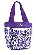 High Sierra Lunch Tote, Shibori/Deep Purple/White
