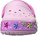 Crocs Kids' CrocsLights Rainbow Heart Light-Up Clog (Infant/Toddler/Little Kid/Big Kid), Ballerina Pink, 2 M US Little Kid