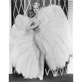 1934 SALLY RAND STRIPPER NUDE WITH FANS PHOTO