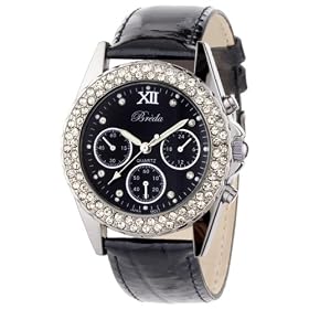 tag watches price list Breda Womens 5113_gun/black Victoria M