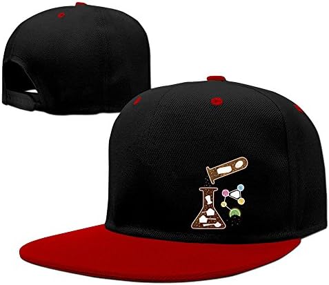 Doing Lab Test Chemistry Adjustable Hard Panel Snapback Hat Red