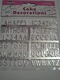 Culpit numbers & letters cake decorations