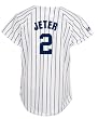 Derek Jeter New York Yankees Women's White/Navy Fashion Replica Jersey