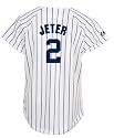 Derek Jeter New York Yankees Women's White/Navy Fashion Replica Jersey