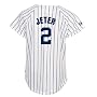 Derek Jeter New York Yankees Women's White/Navy Fashion Replica Jersey