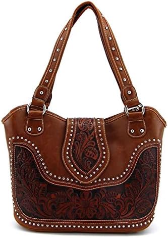 Montana West Concealed Gun Purse Wallet Set, Bucket Style, NEW (Brown)