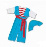 Dora the Explorer Dress Up Pirate Costume with blue Pirate Hat - Halloween!
