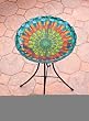 Blue Stained Glass Birdbath