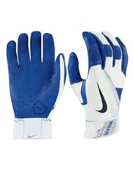 From Amazon.com. Click for details:
 Nike Diamond Elite Pro Batting Gloves, White/Blue, Large Nike Diamond Elite Pro Batting Gloves, White/Blue, Large